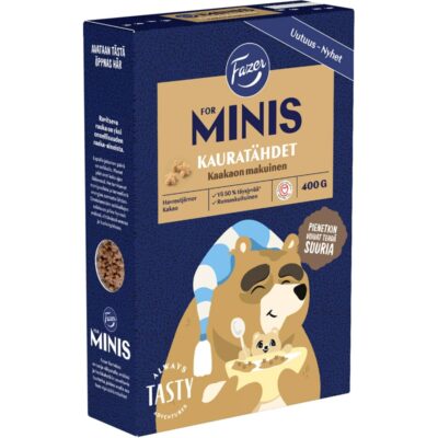 Fazer Minis kauratähdet kaakao 400g