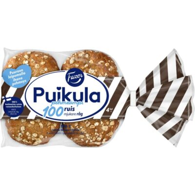 Fazer Puikula Pehmeämpi 100Ruis 4kpl/220g ruisleipä