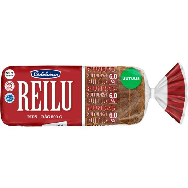 Oululainen Reilu ruisviipaleet 500g