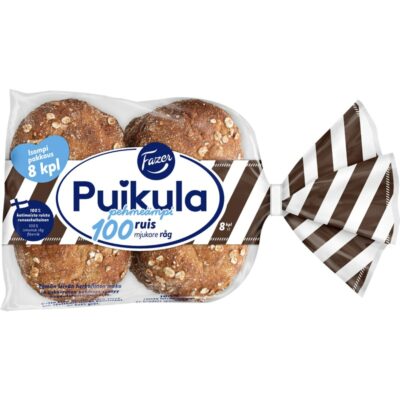 Fazer Puikula Pehmeämpi 100Ruis 8kpl/440g