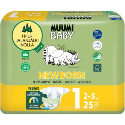 Muumi Baby 25kpl teippivaippa 1 2-5kg