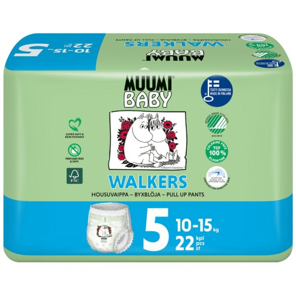 Muumi walkers housuvaippa 22kpl maxi+ 7-15kg