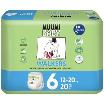 Muumi walkers housuvaippa 20kpl junior 12-20kg