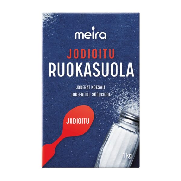 Meira ruokasuola 1kg jodioitu