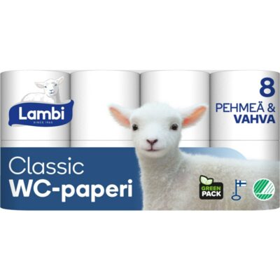 Lambi wc-paperi 8 rl valkoinen