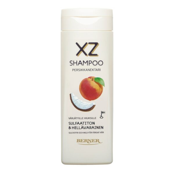 XZ sulfaatiton shampoo 250ml persikkanektari värjätyille hiuksille