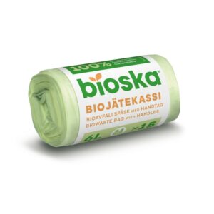 Bioska Mini biojätekassi 6l 15kpl natural 290x400x0,014