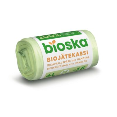 Bioska Mini biojätekassi 6l 15kpl natural 290x400x0