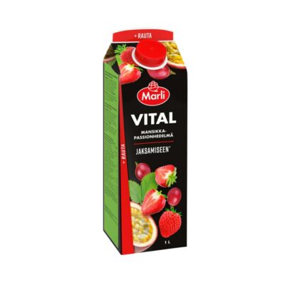 Marli Vital mansikka-passionhedelmä-rypäle +rauta 1l