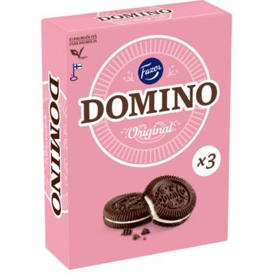 Fazer Domino Original vaniljanmakuinen täytekeksi 525g