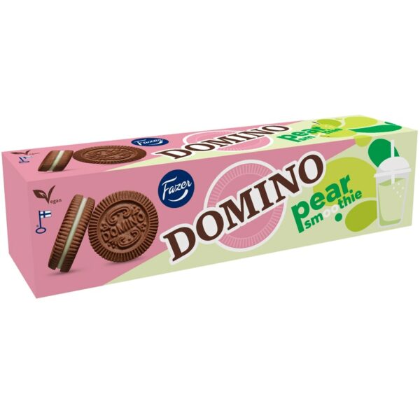 Domino Pear Smoothie päärynänmakuinen täytekeksi 175 g