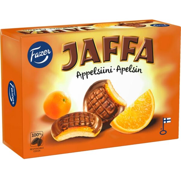 Fazer Jaffa leivoskeksi 300g appelsiini