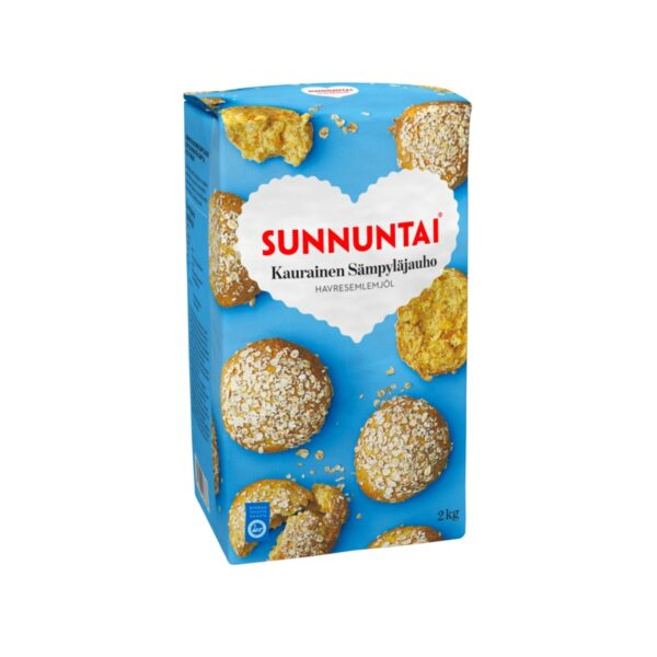 Sunnuntai kaurainen sämpyläjauho 2 kg