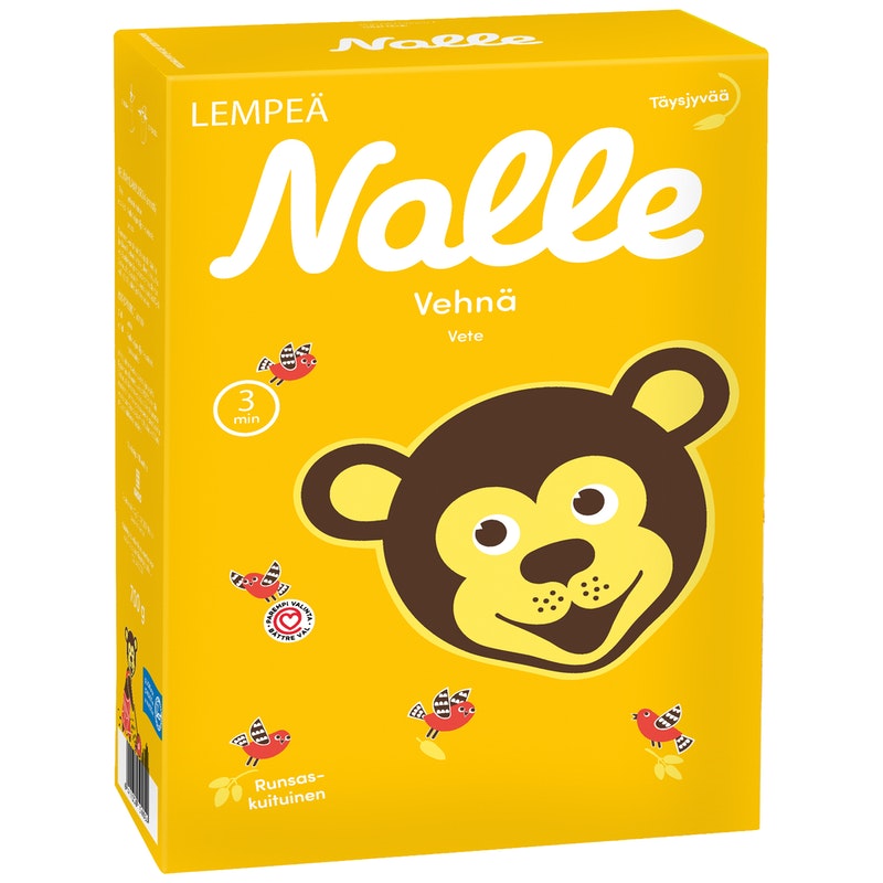 Nalle vehnä täysjyvähiutale 700 g