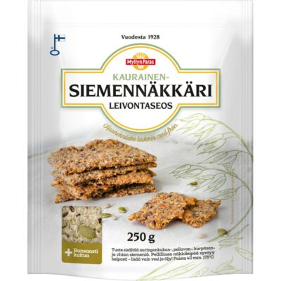 Myllyn Paras kaurainen siemennäkkileipäseos 250g