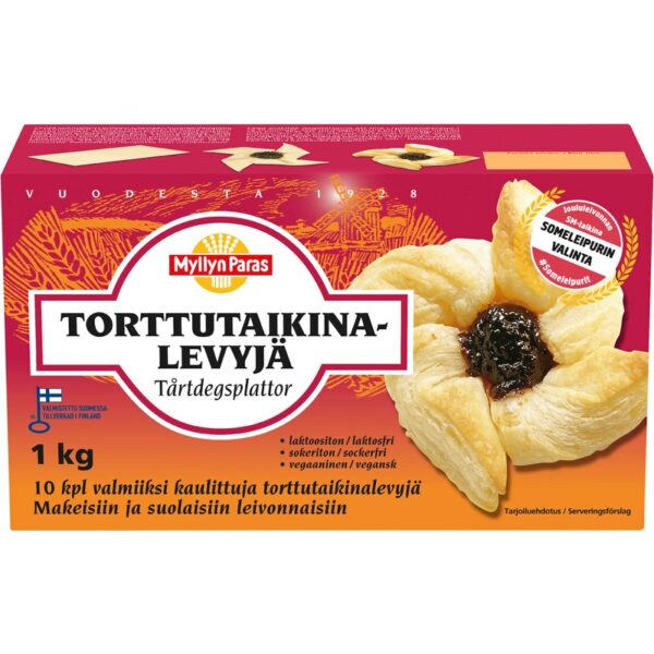 Myllyn Paras Torttutaikina 1 kg pakastetaikina margariini