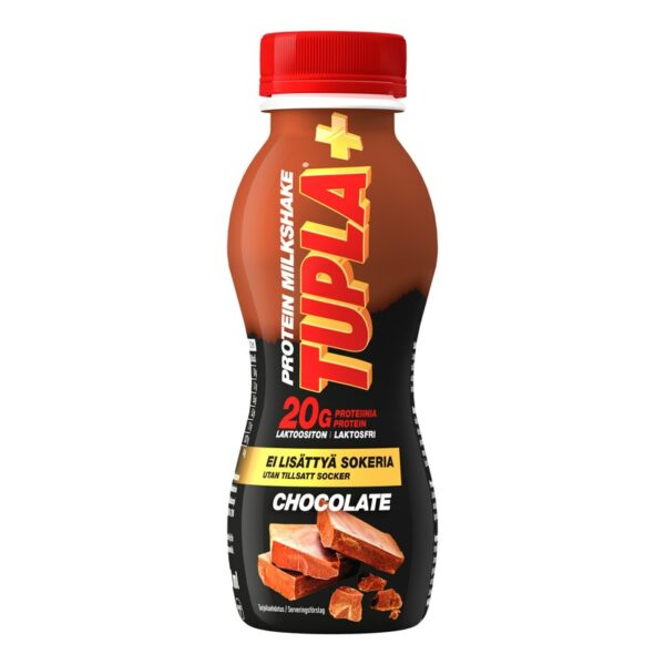 TUPLA+ protein milkshake 280ml chocolate laktoositon