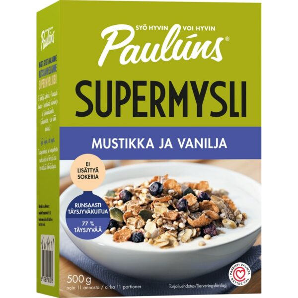 Paulúns 500g mustikka ja vanilja mysli