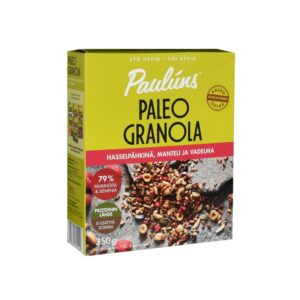 Paulúns Paleo granola 350g hasselpähkinä,manteli ja vadelma
