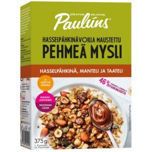 Paulúns Pehmeä mysli hasselpähkinä, manteli ja taateli 375g