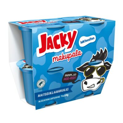 Jacky Makupala vanukas 4x120g maitosuklaa laktoositon