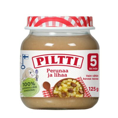 Piltti perunaa ja lihaa lastenateria 125g 5kk