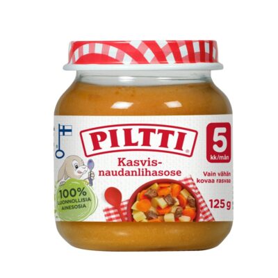 Piltti Kasvis-naudanlihasose 125g 5kk
