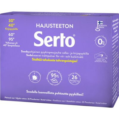 Serto Hajusteeton pyykinpesujauhe 890g