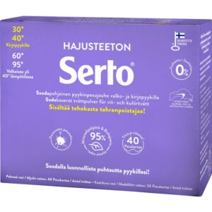 Serto Hajusteeton pyykinpesujauhe 1,35kg