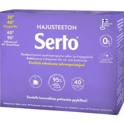 Serto Hajusteeton pyykinpesujauhe 1