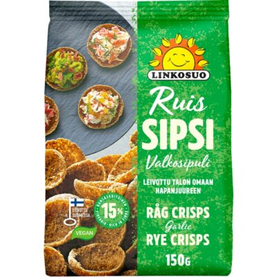 Linkosuo ruissipsi valkosipuli 150 g