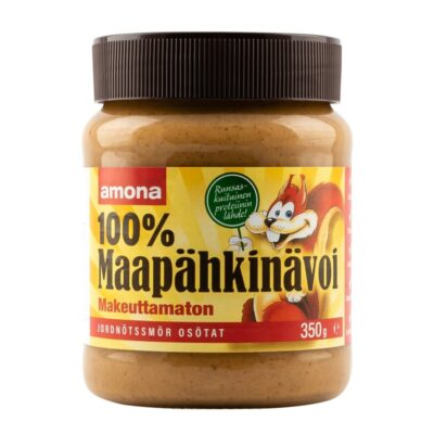 Amona Makeuttamaton maapähkinävoi 350g