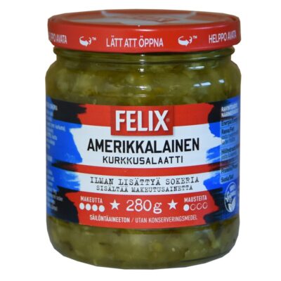 Felix Amerikkalainen kurkkusalaatti ilman lisättyä sokeria 280g