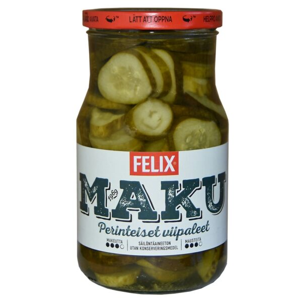 Felix Maku viipaloituja kurkkuja mausteliemessä 840g/480g