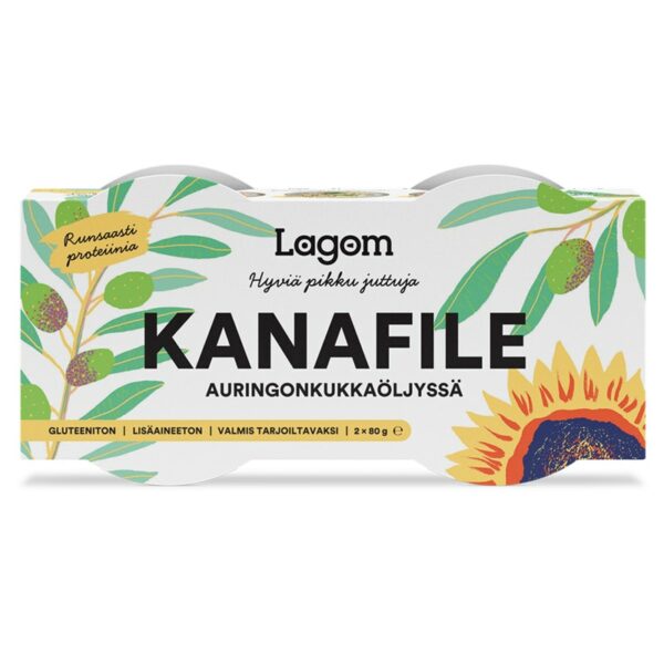 Lagom Kanafile öljyssä 2 x 80 g/42 g