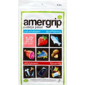 Amergrip pussi 0,5L 25kpl (pussin koko 14x16cm)