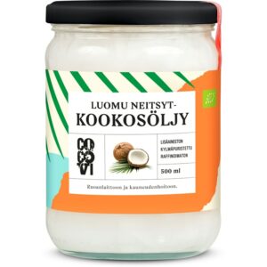 Cocovi kookosöljy kylmäpuristettu 500 ml Luomu