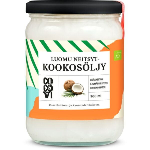 Cocovi kookosöljy kylmäpuristettu 500 ml Luomu