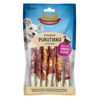 Hau-Hau Champion puruluut purutikku 11kpl 100g ankka