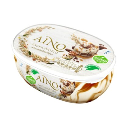 Aino vegaaninen kaurajäätelö Kinuskisuklaahyve 508g/850ml