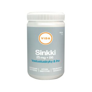Vida ravintolisä sinkki 25 mg 120 tablettia 26 g