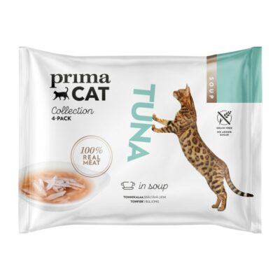 PrimaCat Soup 4x40g tonnikala sisältävä liemi