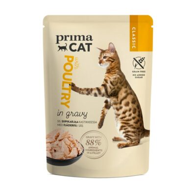 PrimaCat Classic siipikarjaa kastikkeessa 85g