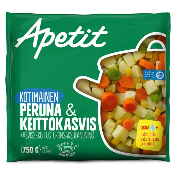 Apetit peruna&keittokasvis kasvissekoitus 750g pakaste