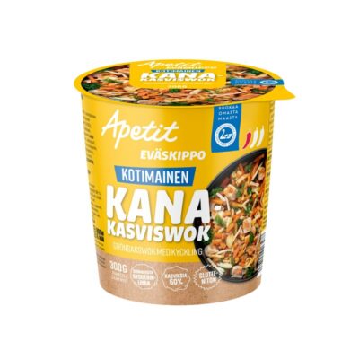 Apetit Eväskippo kotimainen kana-kasviswok 300g pakaste