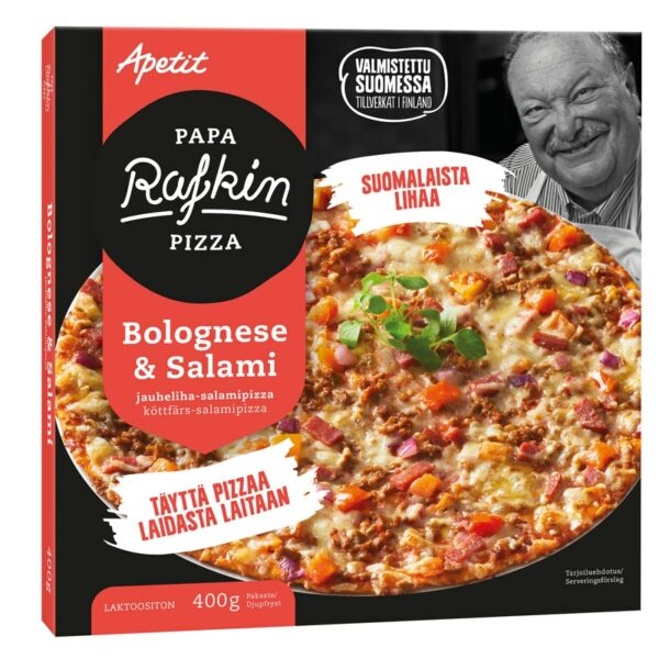 Papa Rafkin pizza bolognese salami 400g pakaste