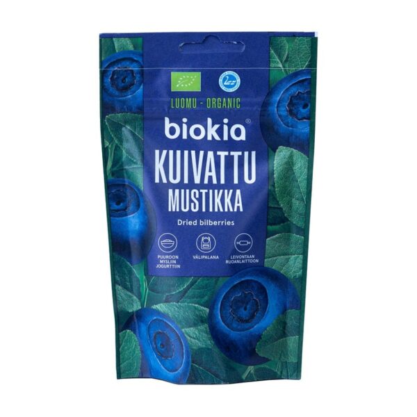 Biokia 50g Luomu kuivattu mustikka