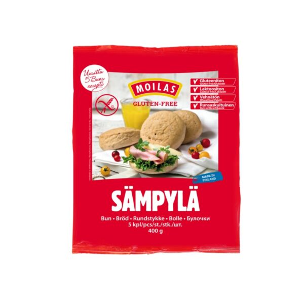 Moilas sämpylä 5kpl/400g gluteeniton pakaste