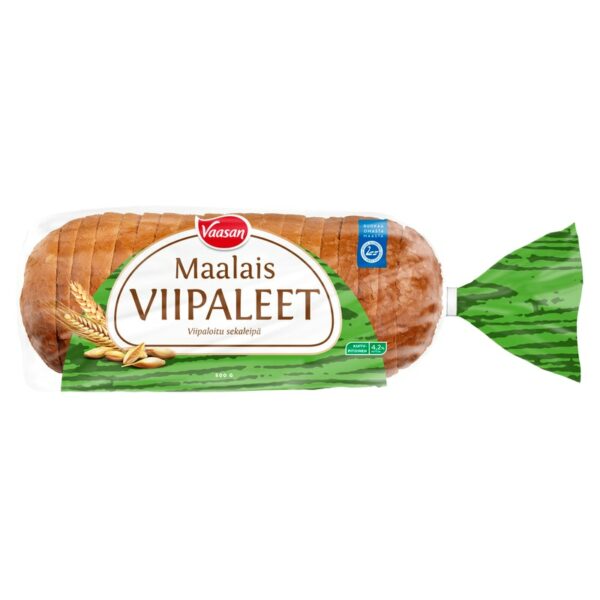 Vaasan Maalaisviipaleet 500g viipaloitu sekaleipä