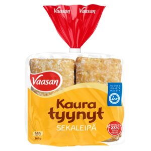 Vaasan Kauratyynyt 360 g halkaistu kauraleipä
